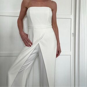 White House Black Market white jumpsuit